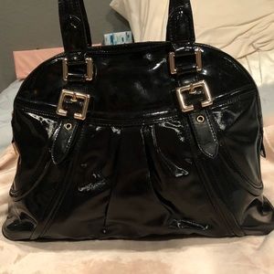 Vegan Black Patent handbag